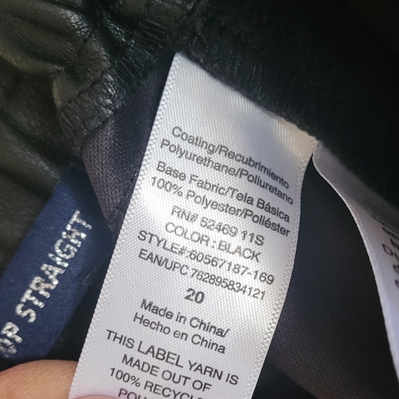 SCOOP High Rise Straight Black Pants Size 20 - Picture 8 of 9